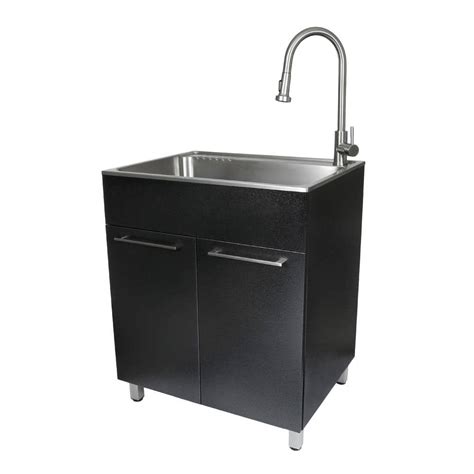 presenza utility cabinet with faucet and stainless steel sink|Presenza All.